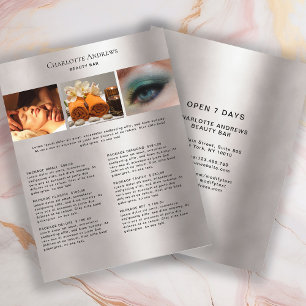 Kundenspezifischer Foto PreisLyssna Salon Flyer