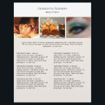 Kundenspezifischer Foto PreisLyssna Salon Flyer<br><div class="desc">Kundenspezifischer Foto - Preislysse - Flyer. Personalisiere dein Produkt i Minuten. Über "weiteres personalisieren" können Schriftart,  Schriftskatten,  Position und die Farbe geändert werden. Perfekt für Fotografen,  Hälsa,  Massage,  Beauty und alle anderen Serviceleistungen.</div>