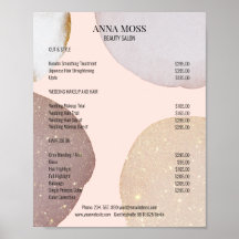 Kundenspezifischer Rosegold Glitter Preisliste