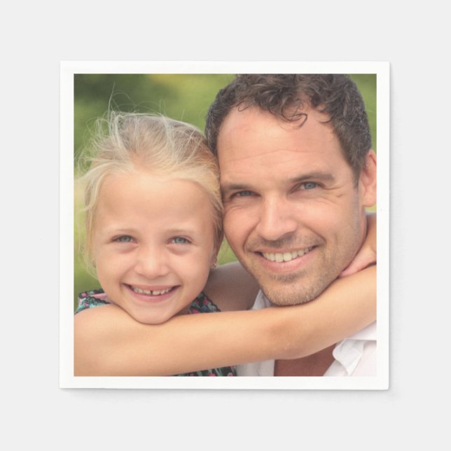 Kundenspezifisches Foto Pappersservett (Framsidan)