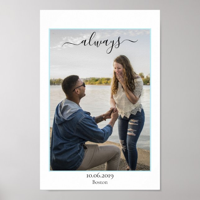 Kundenspezifisches Paare Foto Poster (Framsidan)