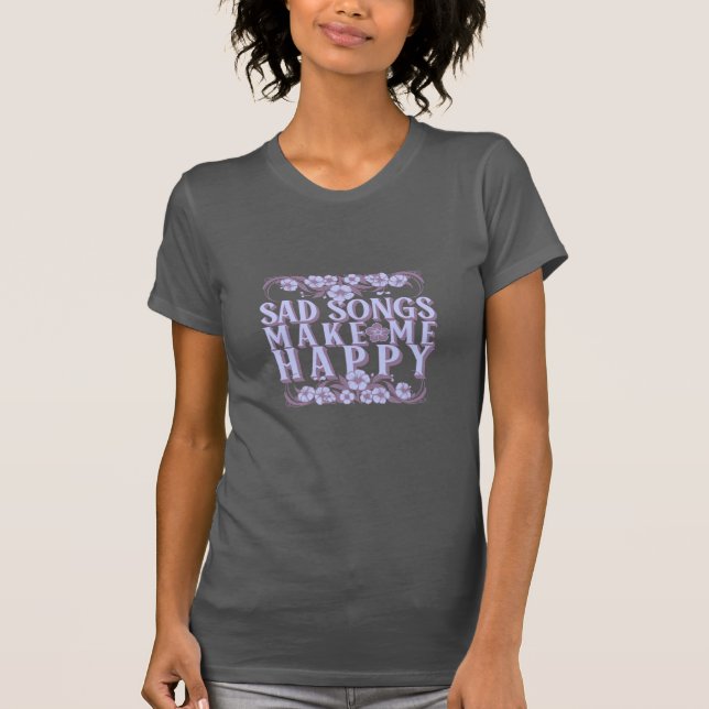 Kunderna för musik, lustiga skjortor t shirt (Framsida)