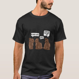 Kunderna Funny Min Butt Ontr Bunny Apparel Chocola T Shirt