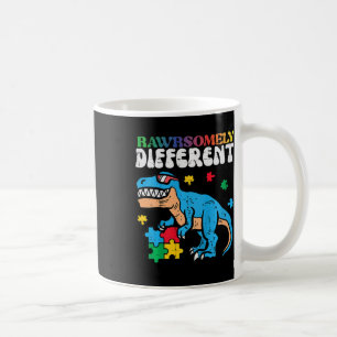 Kundernas autism Medvetenhet om Dino Rawrely Diffe Kaffemugg