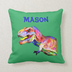 Kundernas Personlig Namn T-Rex Pillow Kudde
