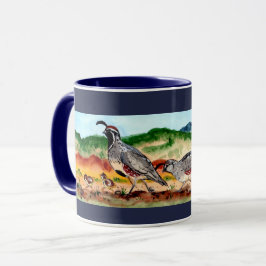Kundfamilj med Peeps Navy Blue Mugg Southwest