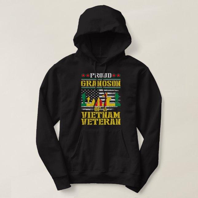 Kundfarmare i Vietnam Krig veteranerna D. Hoodie (Design framsida)
