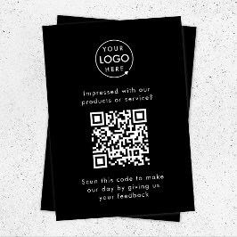 Kundfeedback | QR Code Black Business Review Tilläggskort