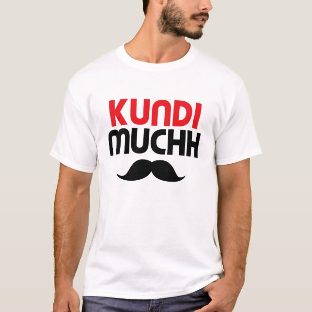 KUNDI MUCHH T SHIRT (Framsida)