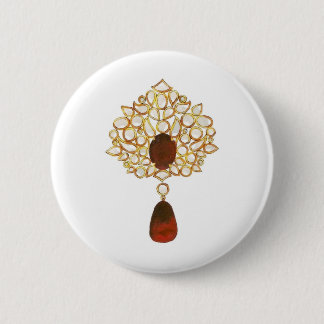 Kundi & ruby brooch knapp