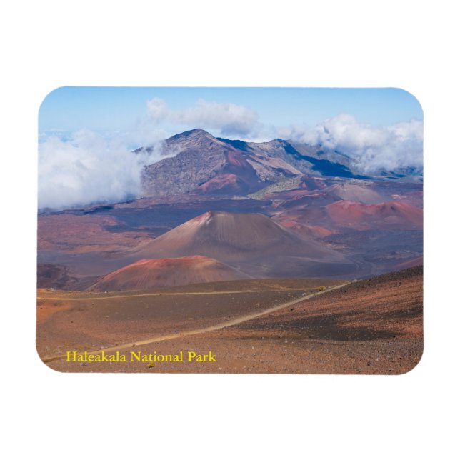 Kundkonger och berg i haleakalakater magnet (Horisontell)