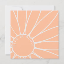 Kundkonst av Daisyn Wish, Peach and White