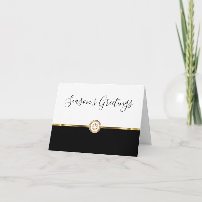 Kundkort för Classay Attorney Säsonhälsningars Tack Kort (Framsida)