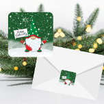 Kundkuvertförsegling för julgranar fyrkantigt klistermärke<br><div class="desc">Perfektens sätt att försegla helgdag med detta adliga "God jul"-nomdekal som mäter 1, 5" x 1, 5"/20 per paket! HO HO HO...  Glad helg!</div>