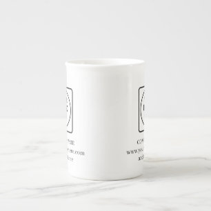 Kundlogotyp Benporcelain Företagsreklamkop Benporslin Mugg