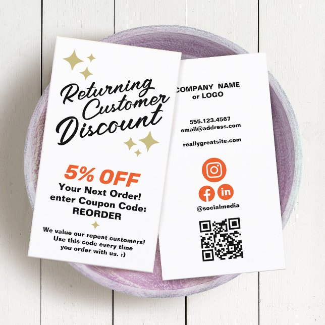 Kundlojalitet för rabatt rabattkort (Skapare uppladdad)