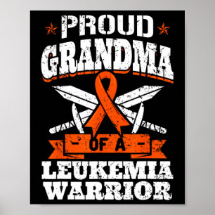 Kundmormor från en Leukemi Warrior Abuelo Awarene Poster
