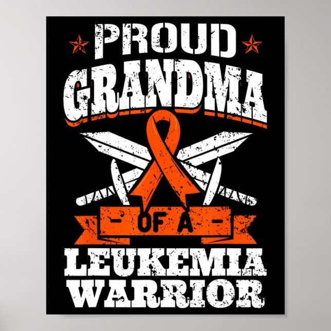 Kundmormor från en Leukemi Warrior Abuelo Awarene Poster (Framsidan)