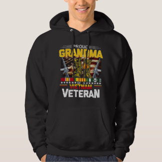 Kundmormor från Vietnam Veteran Vietnam Krig Vet Hoodie