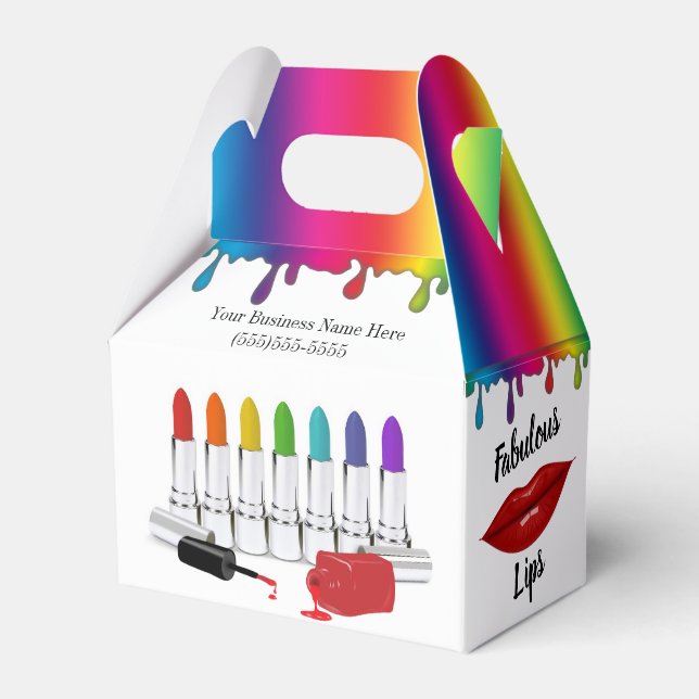 Kundpresentlåda för kosmetika presentaskar (Framsidan Sidan)