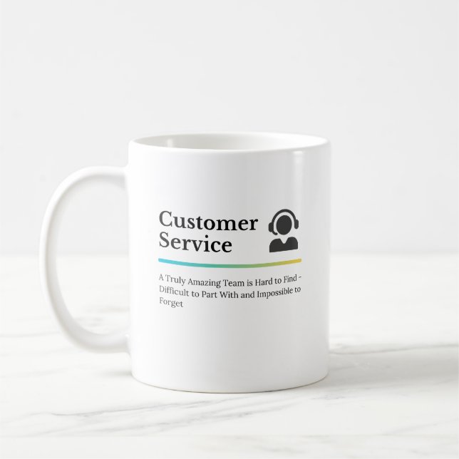 Kundservice Kaffemugg (Vänster)