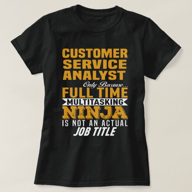 Kundserviceanalytiker T Shirt (Design framsida)