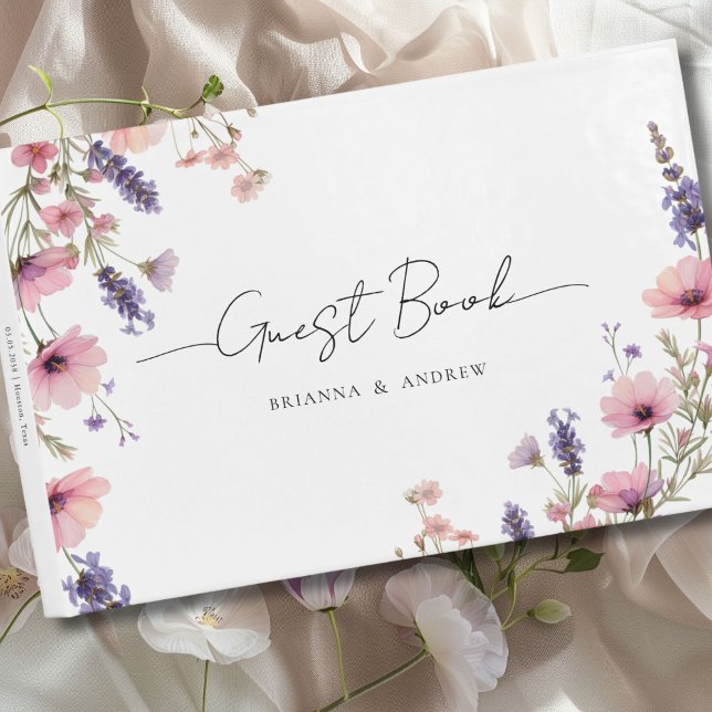 Kundspecificika Blommiga Bröllop  Gästböcker (Customer specific Floral Wedding Guest Book)