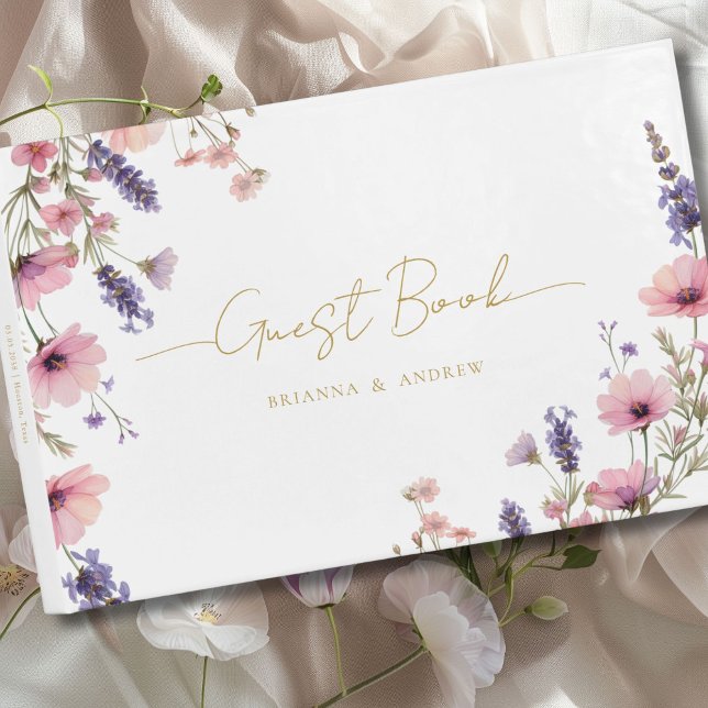 Kundspecifik Blommigt Bröllop Gästböcker (Customer specific Floral Wedding Guest Book)