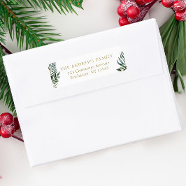 Kundspecifik jul, botanisk returadress etikett