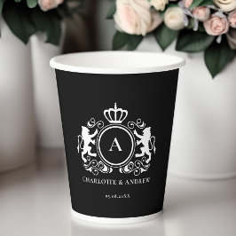 Kundspecifik logotyp Monogram Wappen Papper Kopp