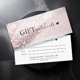Kundspecifik, rosa-silver glitter, företag