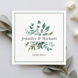 Kundspecifika monogrambladservetter pappersservett