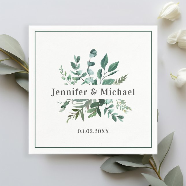 Kundspecifika monogrambladservetter pappersservett (Skapare uppladdad)