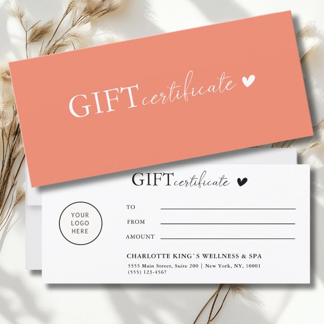 Kundspecifikt, Logotyp - företagscertifikat (Customer specific, Logo Business Gift Certificate)