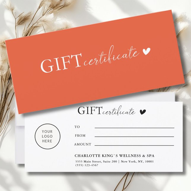 Kundspecifikt, Logotyp - företagscertifikat (Customer specific, Logo Business Gift Certificate)