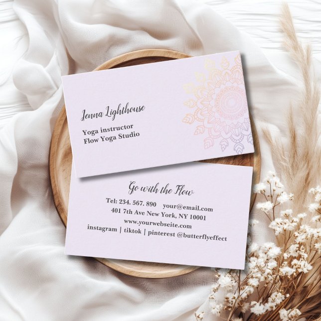 Kundspecifikt mandala-affärskort visitkort (customer specific mandala business card)