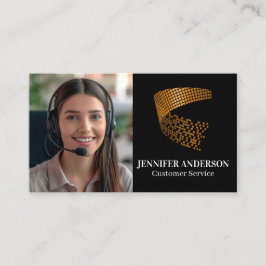 Kundtjänst för kvinnlig leende | Samtalscenter Visitkort