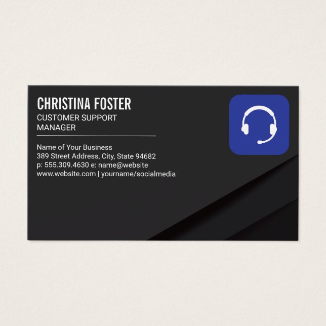 Kundtjänst | Huvudgrupp Visitkort (Framsidan)