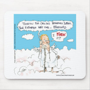 Kundtjänst i Heaven Funny Cards Mugg-gåvor Musmatta