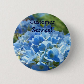 Kundtjänst! knappar Blå Hortensia Blommor