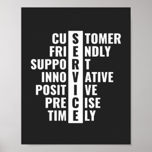 Kundtjänstoffert för Office och hemmet Poster
