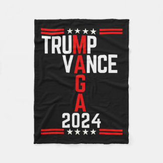 Kundtrumpsvärde 2024 Retro Rand Trump Jd Vance Fleecefilt