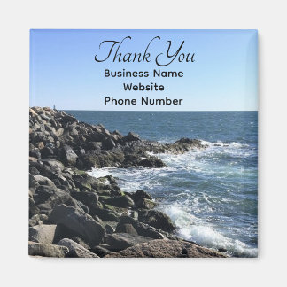 Kundutvärdering av fotofotofototyp i blått hav magnet