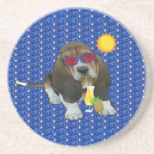Kundvagn Bebis Basset Hound Sommartid Underlägg
