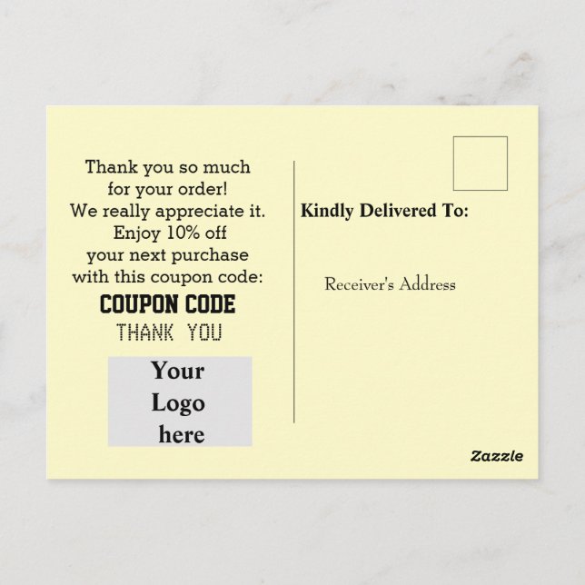 Kundvård Vykort (Baksida)