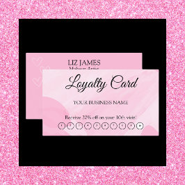 Kundvärdering för rosa förmånskort QR-kod Visitkort