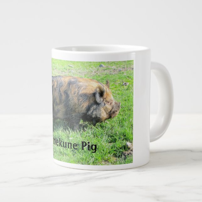 Kunekune Gris Jumbo Mugg (Framsida höger)