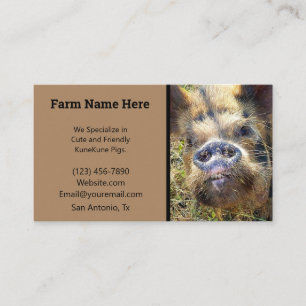 KuneKune-Gris Visitkort