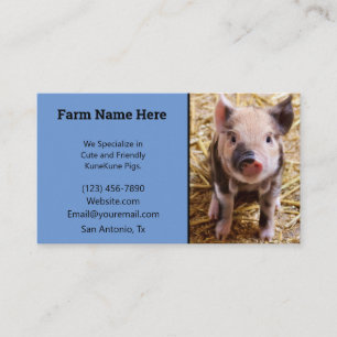KuneKune-Gris Visitkort