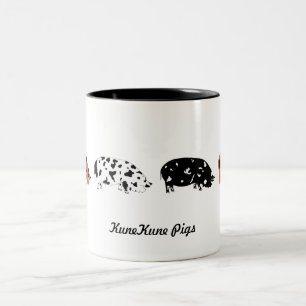 KuneKune Grisar Två-Tonad Mugg